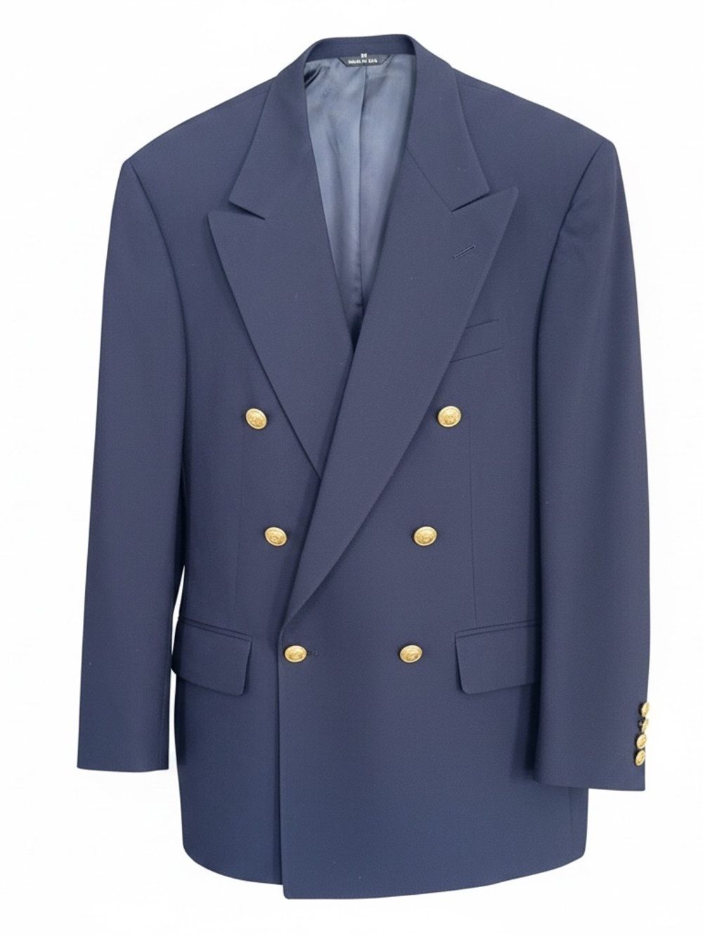 Ralph Lauren Double-Breasted Navy Blazer with Gold Buttons - Picture 6 of 8